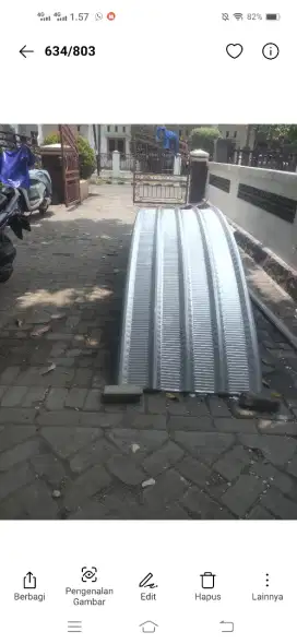 Canopy atap lengkung