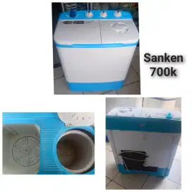 Mesin cuci sanken bekas bergaransi