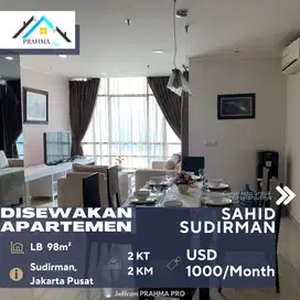 Disewakan Apartemen Sahid Sudirman Residence 2BR Full Furnish City Vie