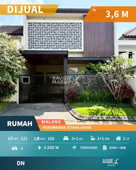 Dijual Rumah di Kawasan Elite Istana Dieng Malang Dekat Club House