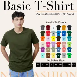 Kaos Polos Cotton combed 30s