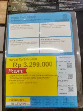 Kredit Mesin cuci promo cuma KTP aja