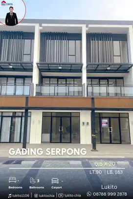 Disewakan Ruko 3 Lantai Siap Pakai di Pusat Kota Gading Serpong