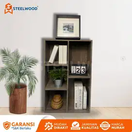 RAK KOMBINASI/RAK KAYU/RAK PENYIMPANAN MINIMALIS/RAK KAYU SERBAGUNA