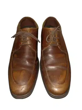 Sepatu kulit prelov pantofel Prabu Original size 43 cokelat