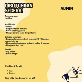 Lowongan kerja admin
