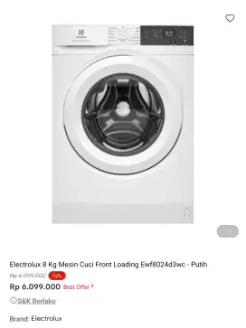 mesin cuci promo bisa cicilan syarat ktp tanpa dp