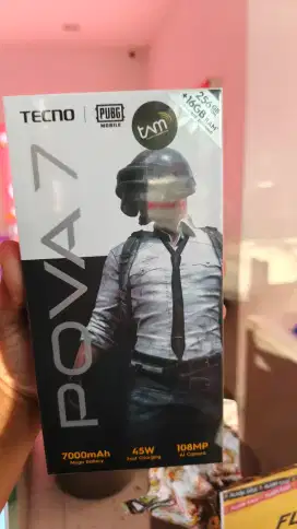 Baterai jumbo 7000mAh, Tecno Pova 7 4G