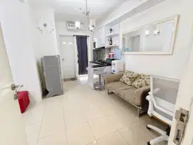 Bassura sewa 2 BR furnish lantai rendah atas mall