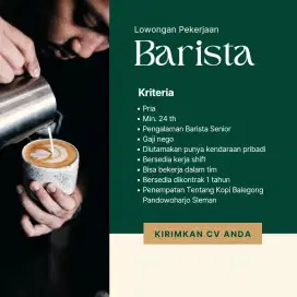 Lowongan Kerja Barista Kafe