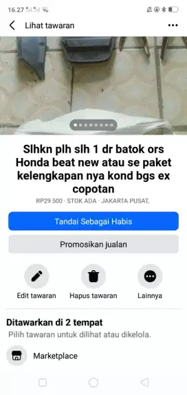 Slhkn plh slh 1 dr kelengkapan sepeda/motor brg ORI murah sj cpt