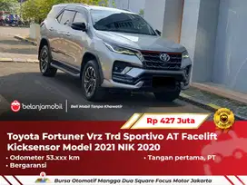 [ GARANSI 1TH ] Toyota Fortuner Vrz Trd Sportivo AT Facelift 2020/2021