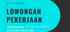 Supervisor Pajak dan Akunting