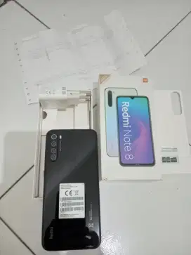 Xiomi Note 8 Black 4/64 GB Fullset mulus