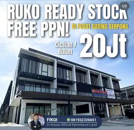 Ruko Siap Pakai! Free PPN HAMPTON AVENUE samping Mall dan Kampus