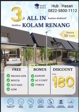 Rumah cluster eksklusif Bukit Raya Bojong nangka