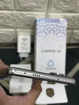 Tecno camon 40 8/256 Fullset mulus no minus, garansi On