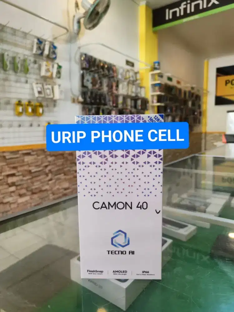 Tecno camon 40 8/256 promo+bonus cash & credit garansi Resmi