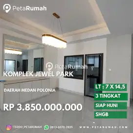 Rumah villa komplek jewel park jalan starban medan polonia