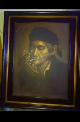 Lukisan  diatas Kanvas Karya Irgun ( 50 X 60 )