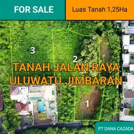 TANAH JL UTAMA ULUWATU JIMBARAN 1,25 HA