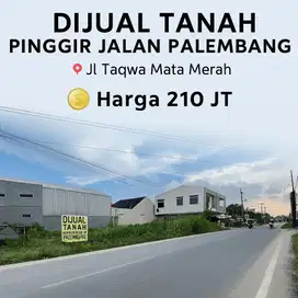 Dijual Tanah JL Taqwa Mata Merah dekat PUSRI