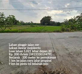 Tanah nol jalan cor dawar mojokerto