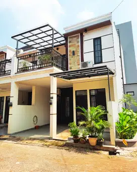 Rumah Cantik Gaya Bali, Akses Toll & Stasiun LRT. GAMPANG!!