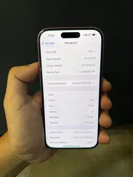 iphone 16 garansi ON inter all provider baca deskripsi