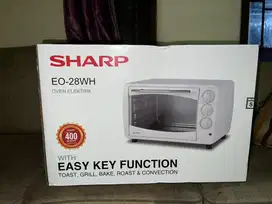 SHARP Oven Listrik 28Lt EO - 28WH Toast Grill Bake Roast
