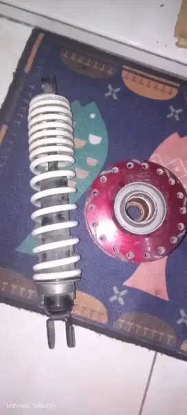 sok belakang Honda metic