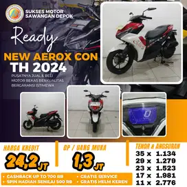 BERGARANSI YAMAHA AEROX NEW CON TH 2024 MULUS CASH KREDIT
