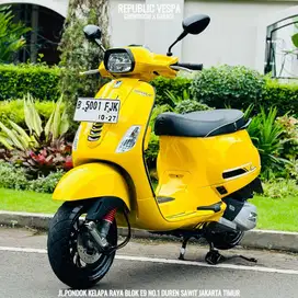 JUAL CEPET Vespa S IGET 125 FACELIFT TAHUN 2022 warna KUNING.
