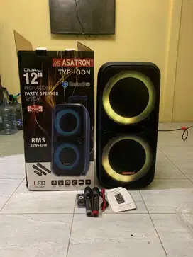 Asatron Typhoon Dual 12 Inch Bluetooth Party Speaker