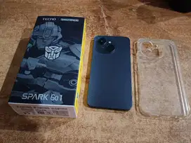 Smartphone Tecno Spark Go 1 3/64GB Warna Hitam Fullset Second Gan
