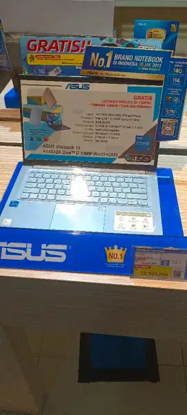 Asus Vivobook 14 I7 12TH SSD Silver (Kredit Tanpa DP)