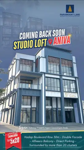Aniva Studio Loft di Perbatasan Utama Gading Serpong dan BSD