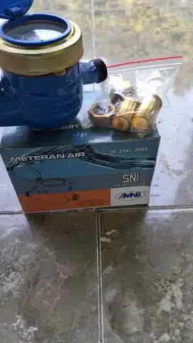 DIJUAL BORONGAN HARGA DIBAWAH PASARAN,METERAN AIR SNI MERK ANMB (BARU)