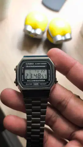 Jam Tangan Casio A168 WGG-1A Original Mulus