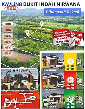 Dijual Tanah Kavling SHM Strategis Bebas Banjir di Cibarusah Bekasi