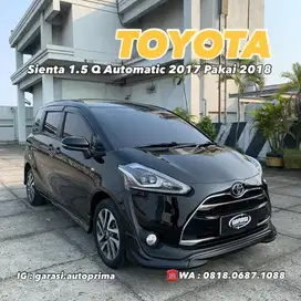 Toyota Sienta Q Automatic 2017 Pakai 2018