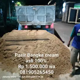Pasir Bangka Cream,Coklat, Putih Asli 100%