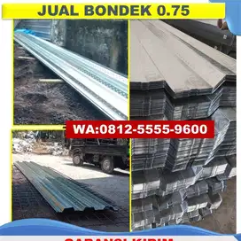 Grosir Bondek Cor Dak Jogja Lebar 1 Meter panjang 5 Meteran 0.75 Std