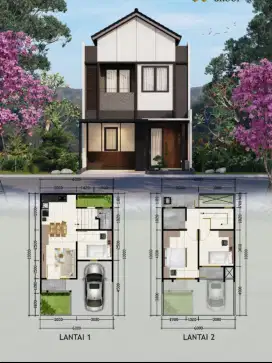Rumah 2lantai lokasi strategis Cash/KPR Cimanggis Depok