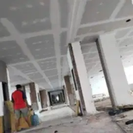 Tukang perbaikan atap bocor renovasi pasang baja ringan plafon PVC GRC