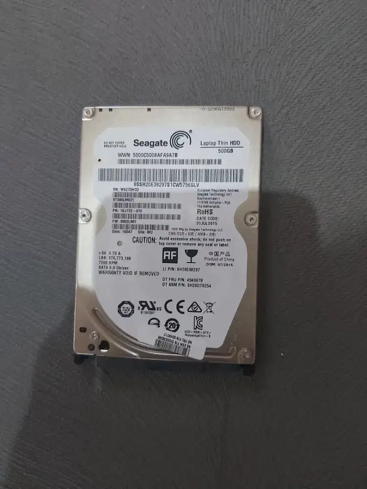 HDD Laptop 500GB Mulus & Normal