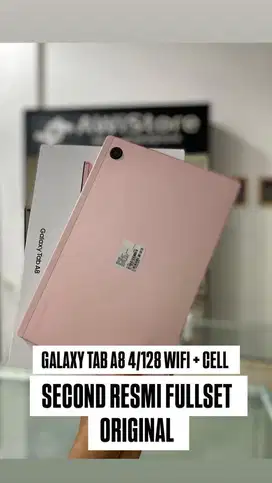 GALAXY TAB A8 4/128 WIFI+CELLULAR SECOND RESMI FULLSET ORIGINAL