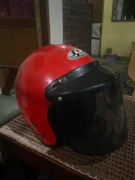Jual helm jpn original merah