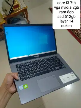 Laptop asus core i3 vga ram 8gb 512gb