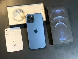 iPhone 12 Pro Max 256gb Pasific Blue iBox Fullset Original
